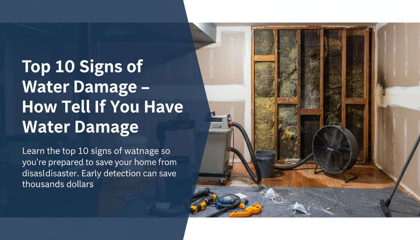 Top 10 Signs of Water Damage – How To Tell If You Have Water Damage